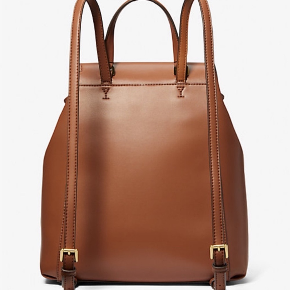 Michael Kors Medium Logo Phoebe Backpack Brown - Picture 4 of 11